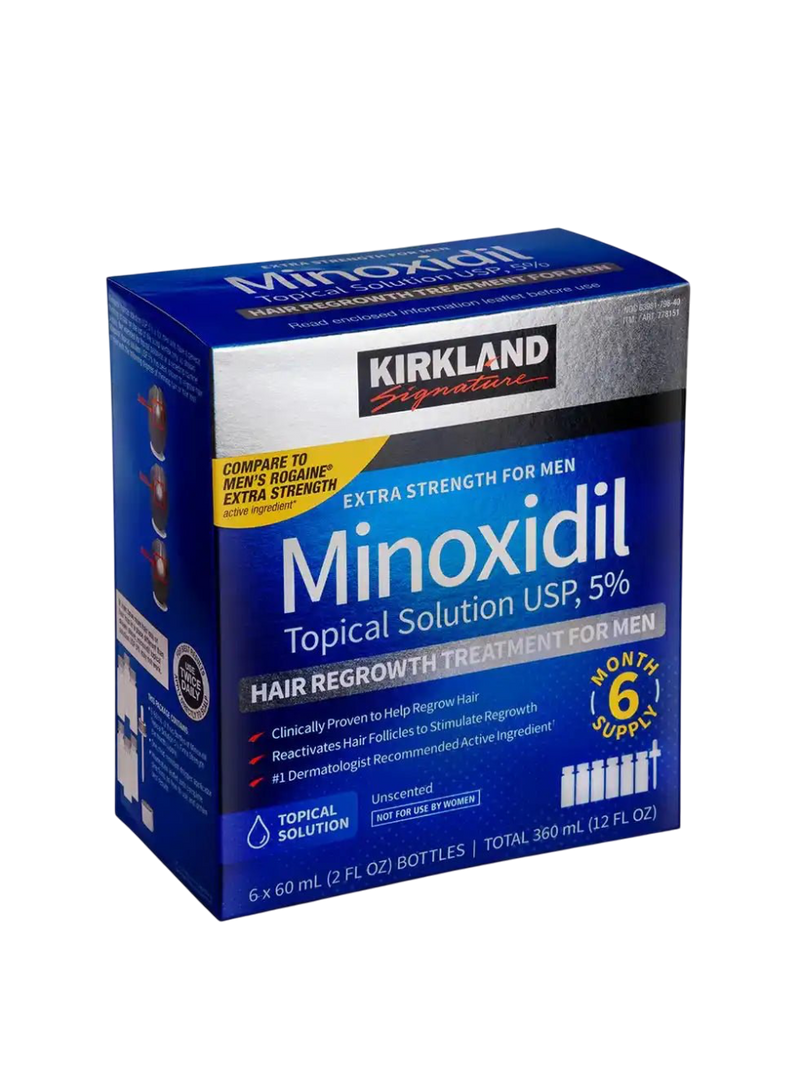 MINOXIDIL KIRKLAND 5% ORIGINAL - TRATAMENTO 6 MESES (CAIXA)